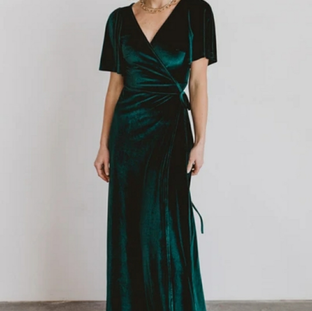 Baltic born velvet green dress
